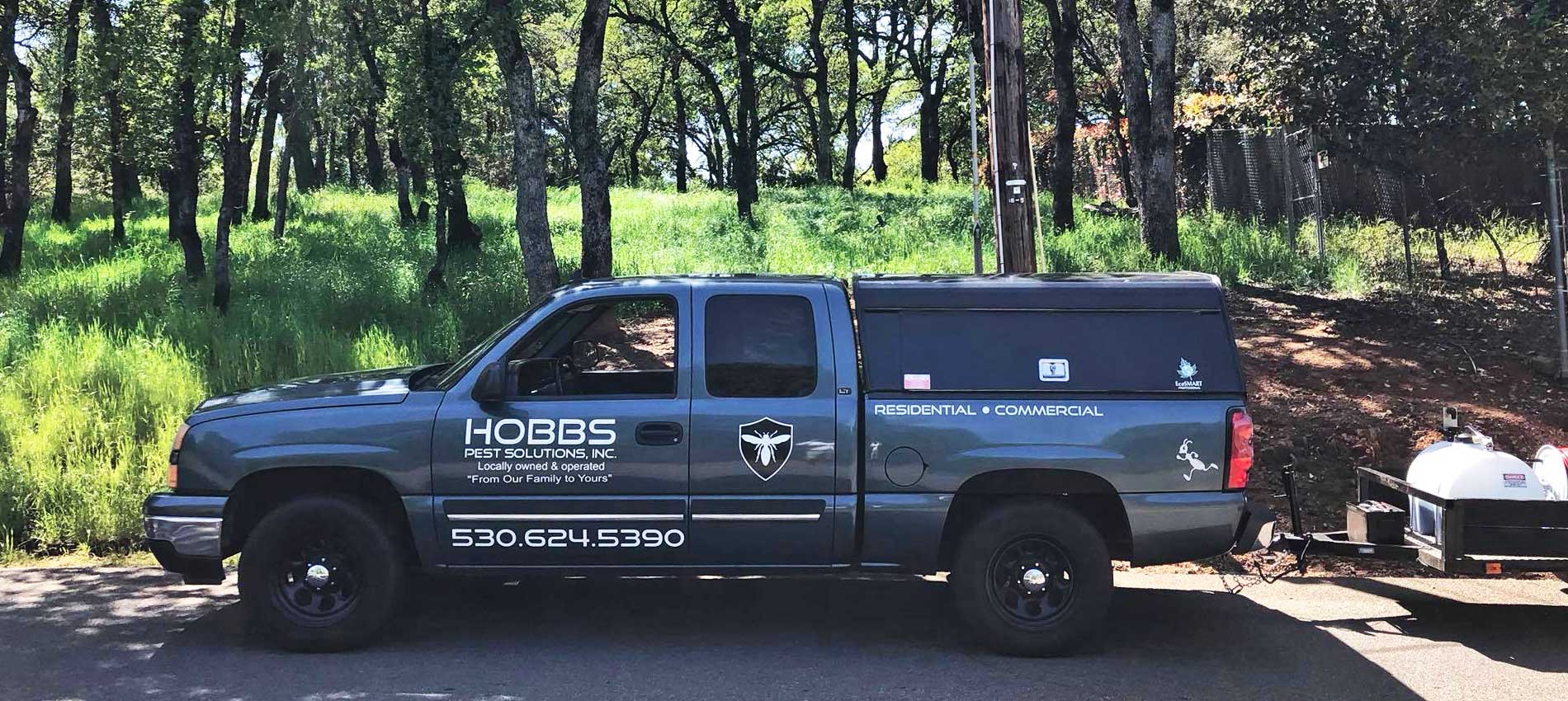 Hobbs pest control van
